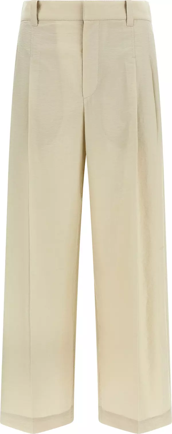 White Cotton Dress Pants