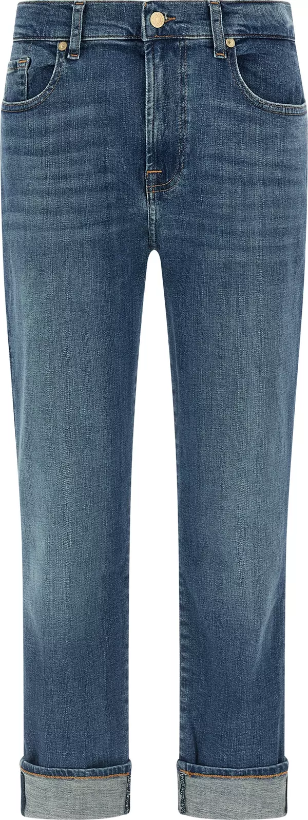 Blue Cotton Relaxed Fit Jeans