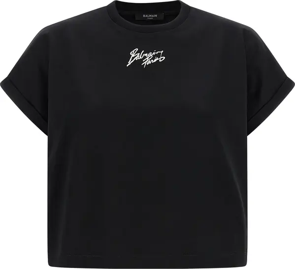 Black Cotton T-Shirt