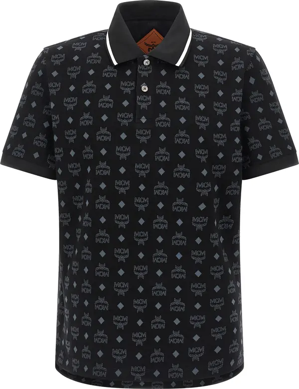 Black Cotton Polo Shirt