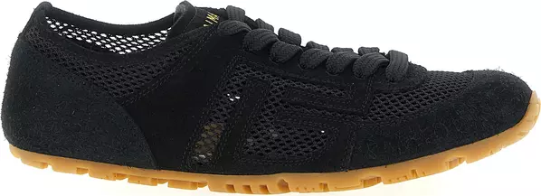 Black Calfskin Athletic Sneakers