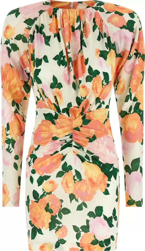 Multicolor Viscose Short Dress