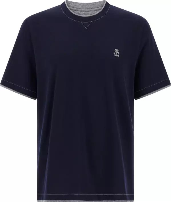 Blue Cotton T-Shirt