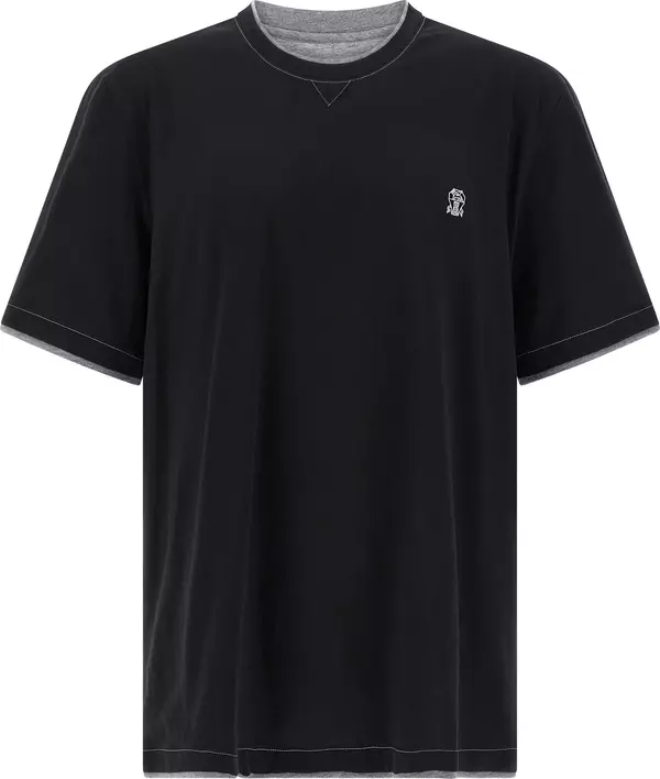 Black Cotton T-Shirt