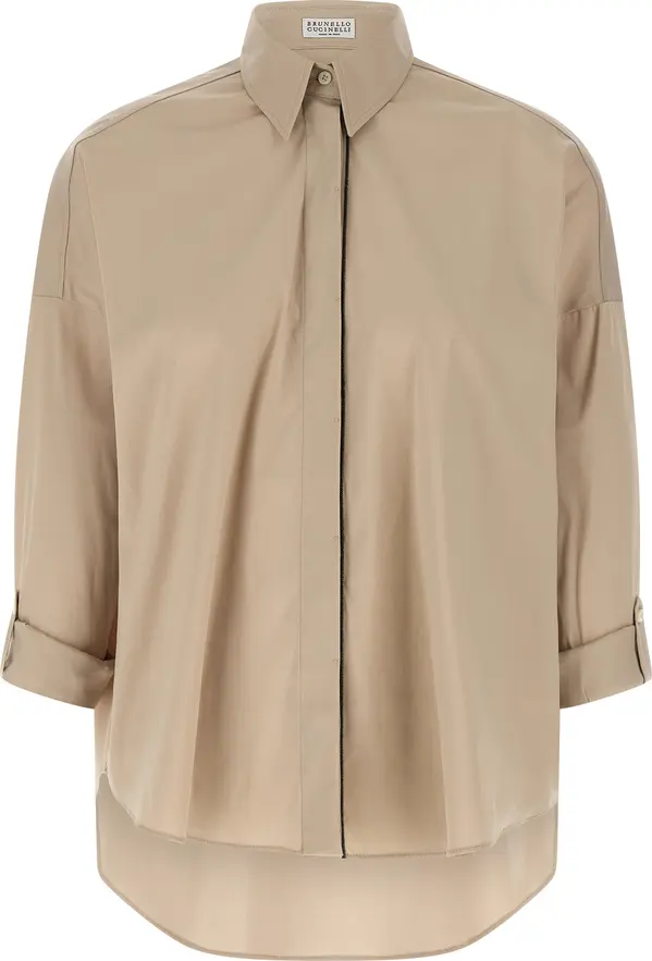 Beige Cotton Blouse