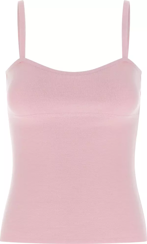 Multicolor Virgin Wool Sleeveles T-Shirt
