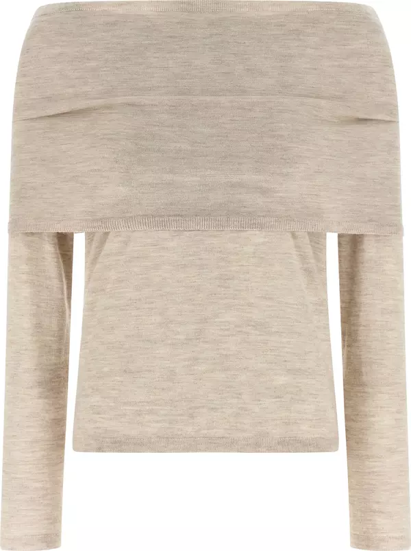 Beige Cashmere Cardigan