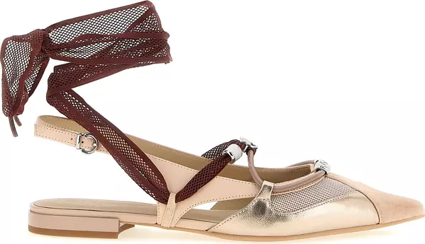 Multicolor Leather Ballet Flats