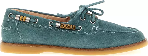 Blue Calfskin Moccassin