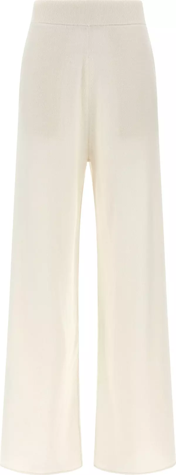White Cashmere Casual Pants