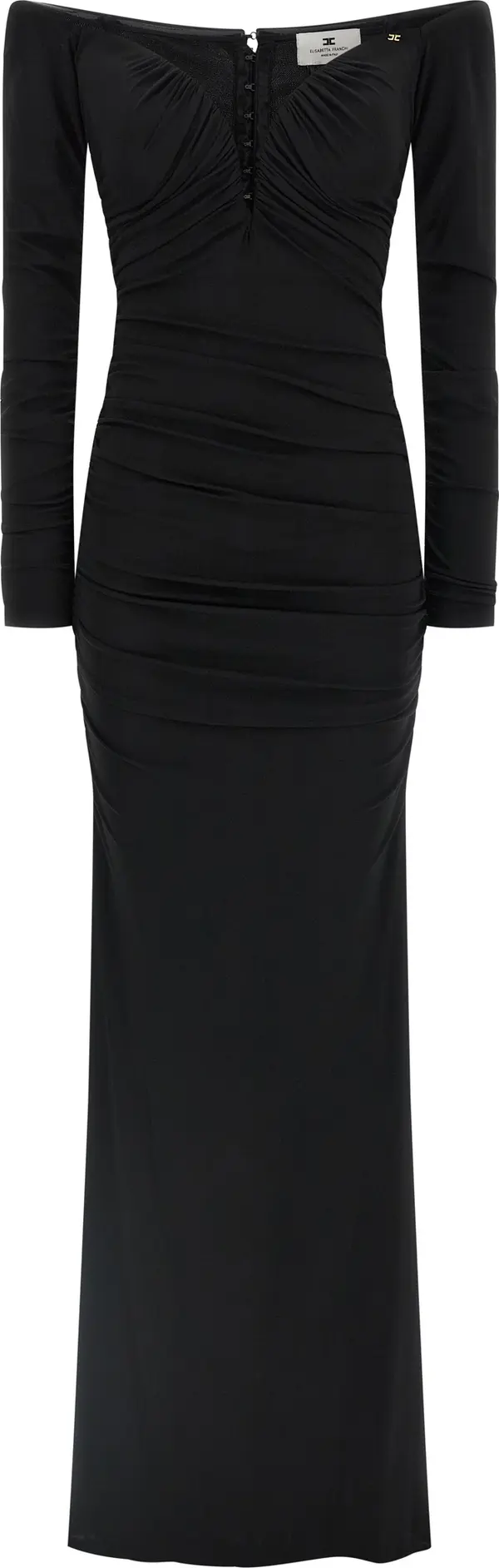 Black Viscose Long Dress