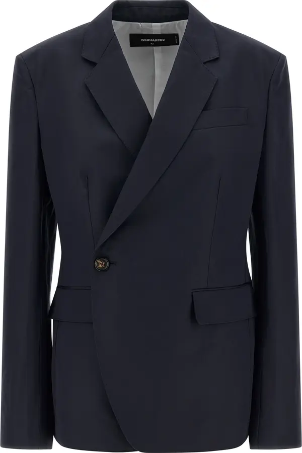 Blue Cotton Blazer