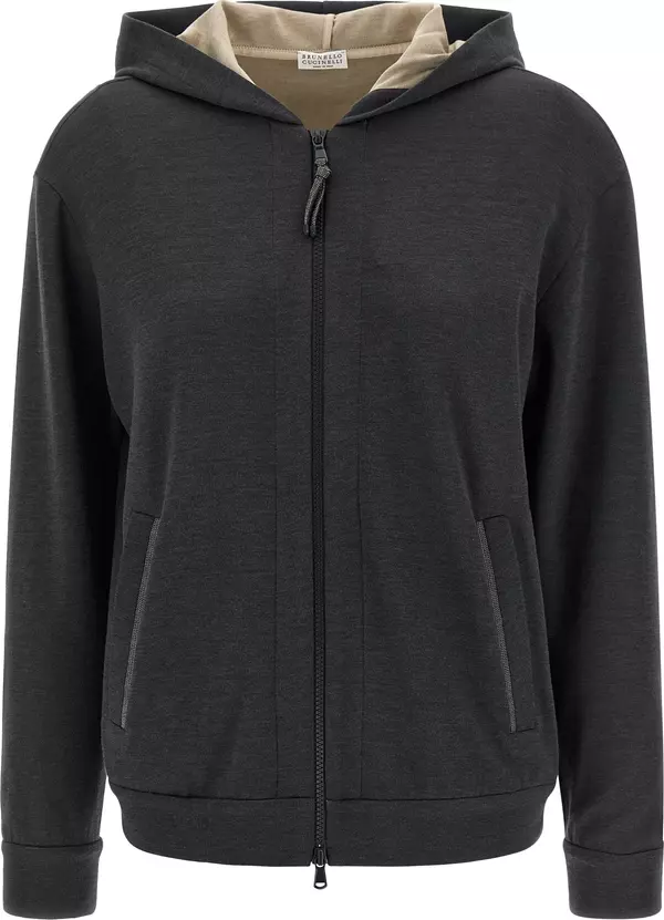 Gray Cotton Hoodie