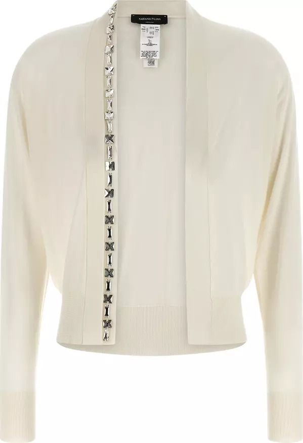 White Cashmere Cardigan