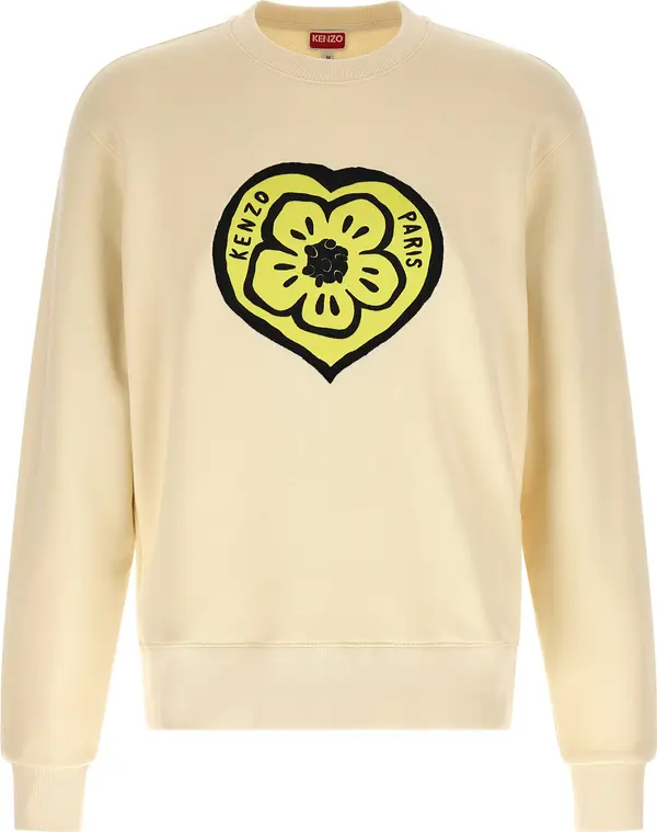 Beige Cotton Sweatshirt