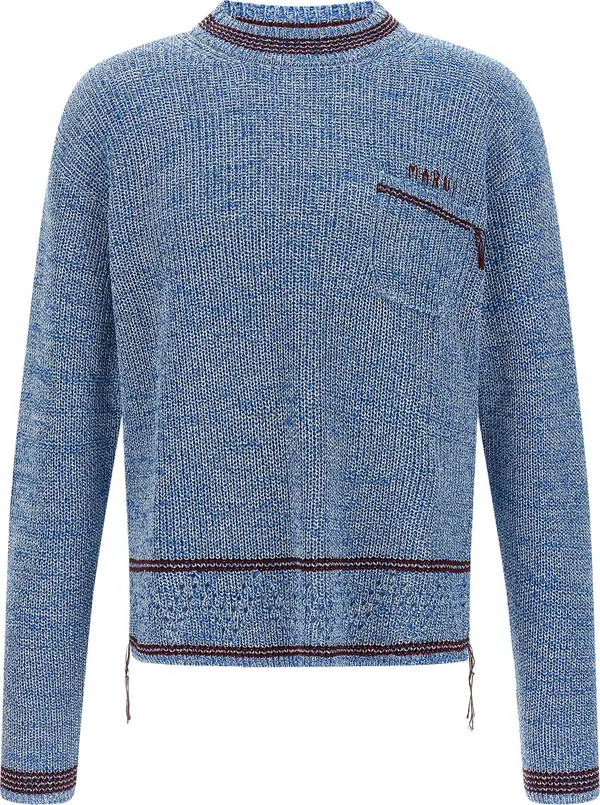 Blue Cotton Cardigan