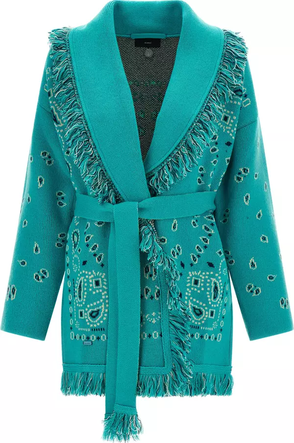Blue Cashmere Cardigan