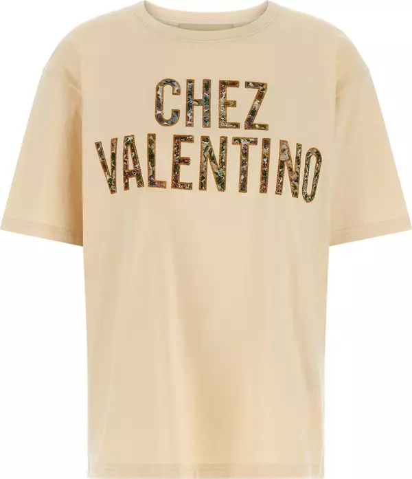 Beige Cotton T-Shirt