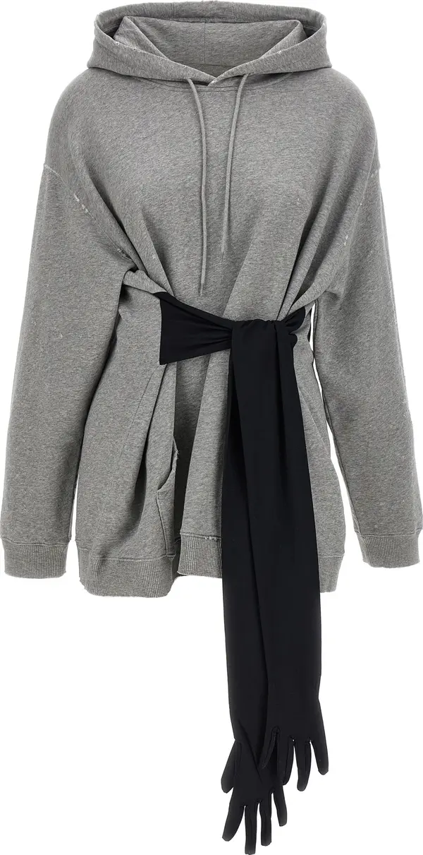 Gray Cotton Short Dress