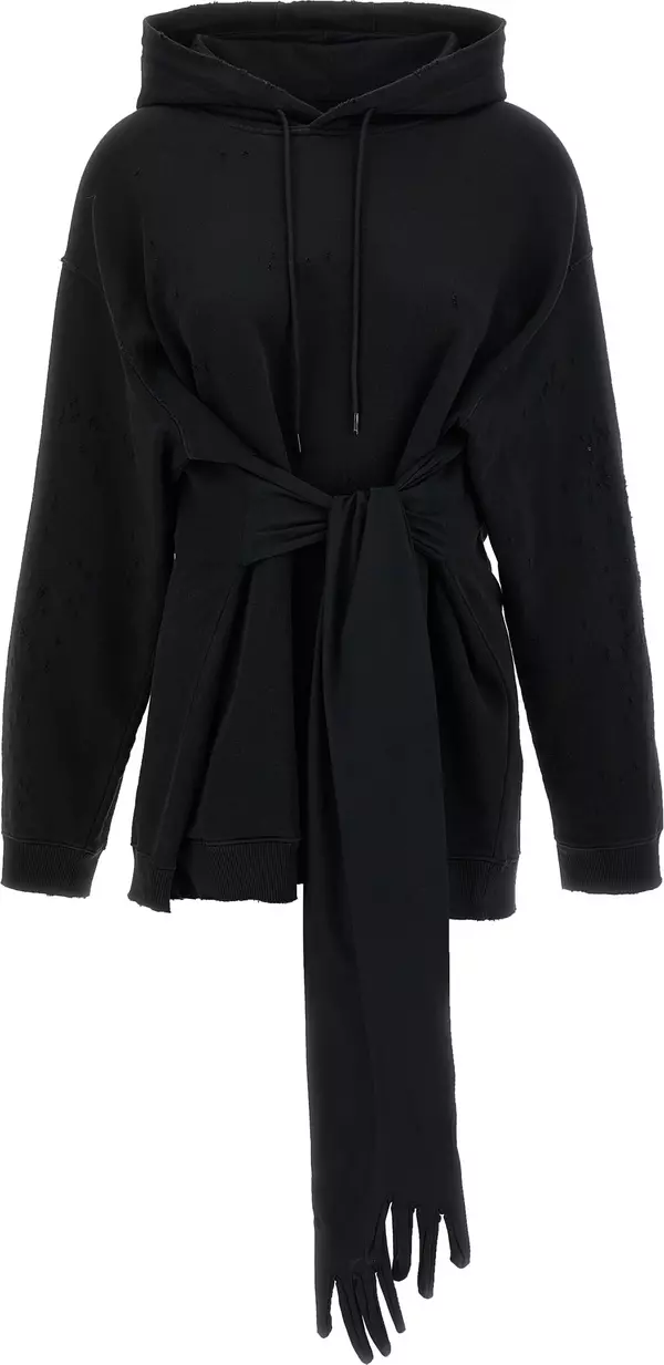 Black Cotton Short Dress