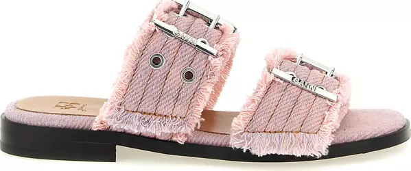 Multicolor Organic Cotton Slides
