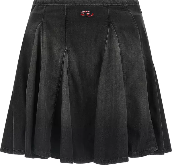 Black Cotton Long Skirt