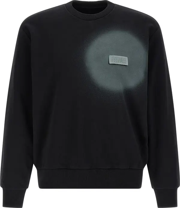 Black Cotton Sweatshirt