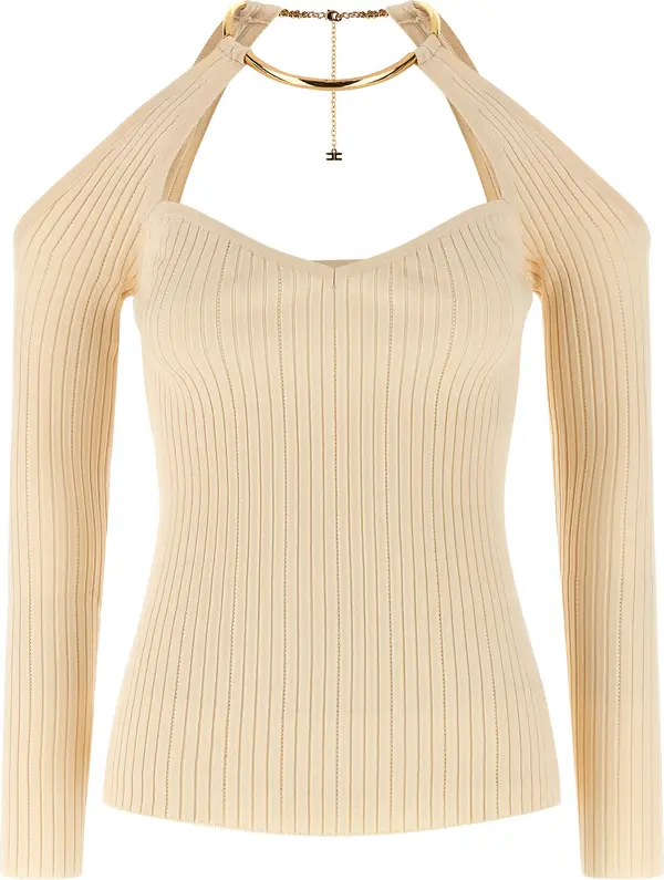 Beige Viscose Cardigan