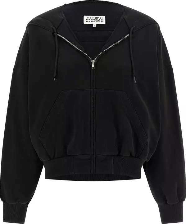 Black Cotton Sweatshirt