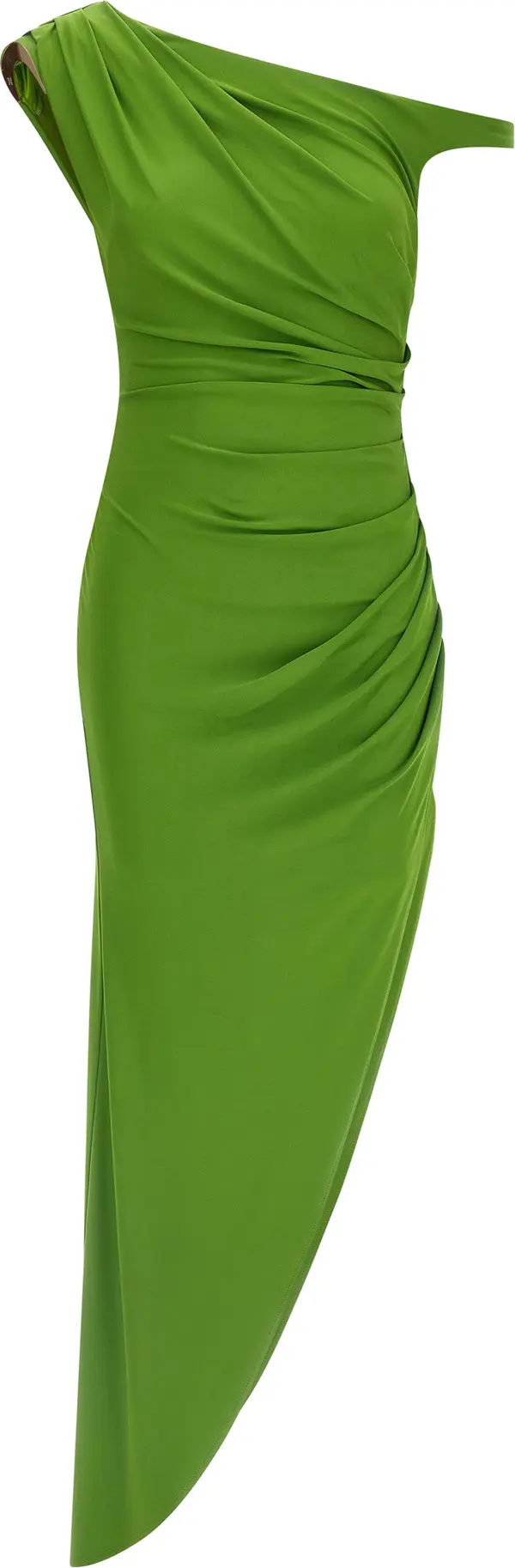 Bicolor Viscose Long Dress
