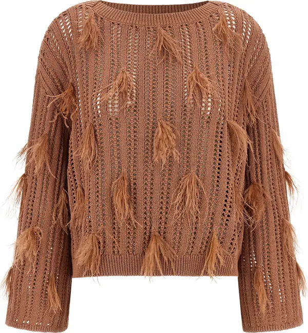 Brown Cotton Cardigan