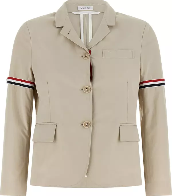 Beige Cotton Blazer