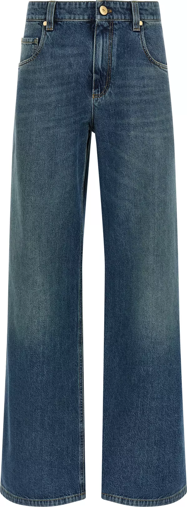 Blue Cotton Jeans Denim