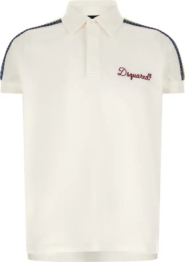 White Cotton Polo Shirt