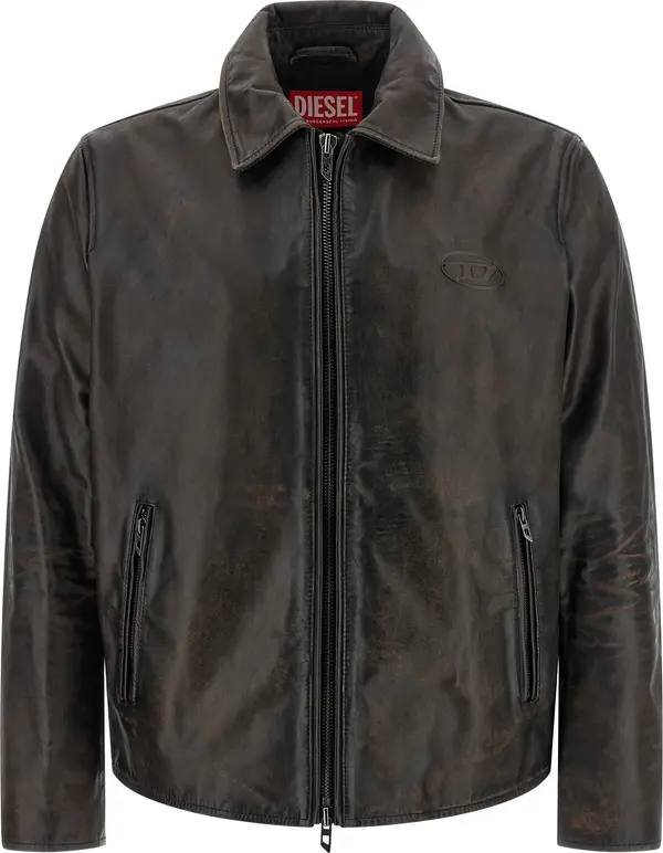 Brown Cowhide Leather Jacket