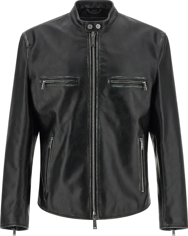 Black Leather Leather Jacket
