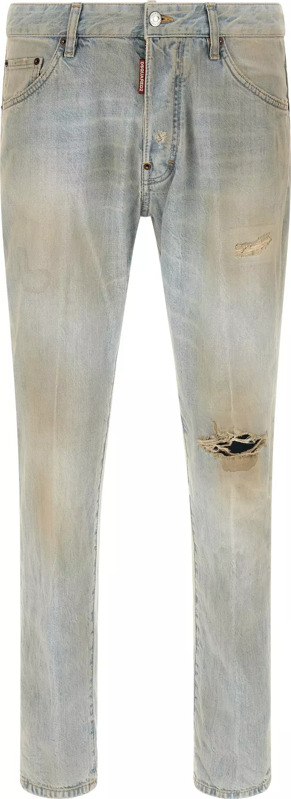Blue Cotton Jeans Denim