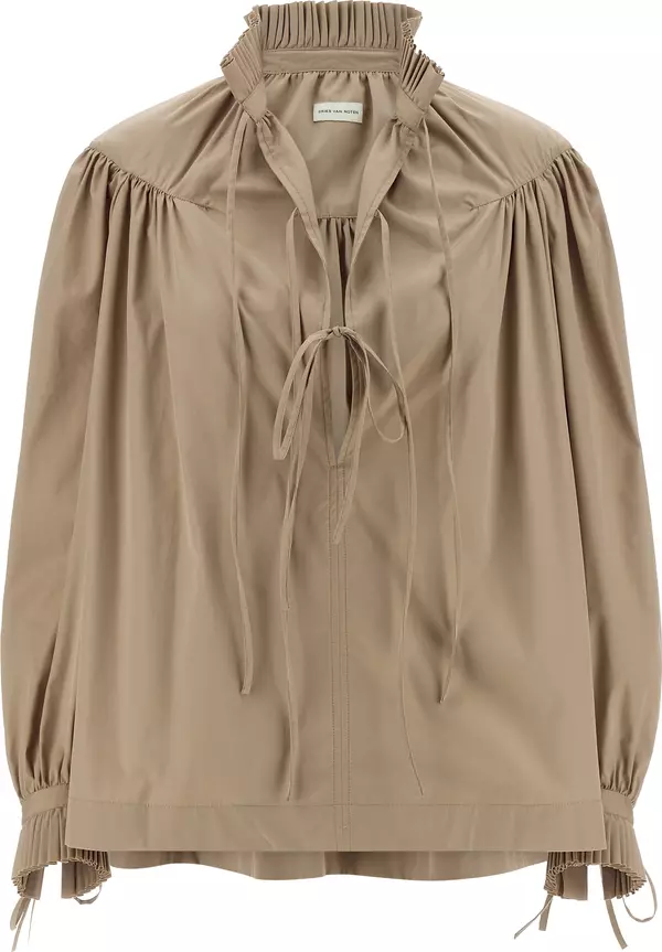 Beige Cotton Blouse