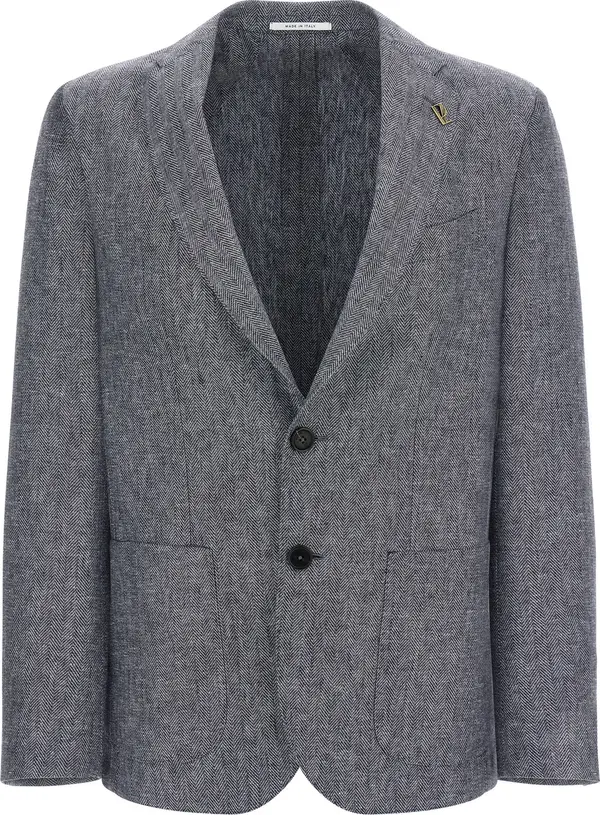 Blue Linen Blazer