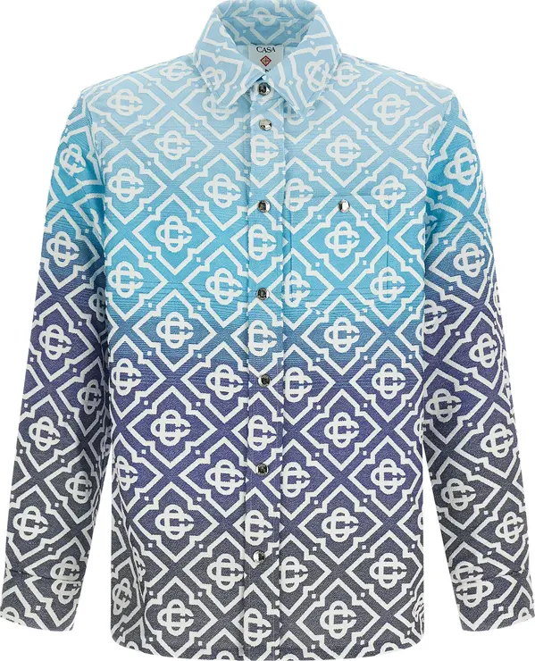 Blue Cotton Shell Jacket