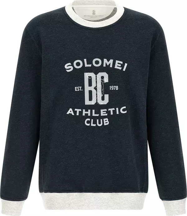 Blue Cotton Sweatshirt