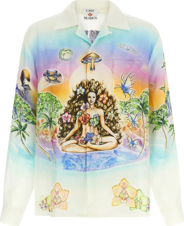 Multicolor Linen Blouse