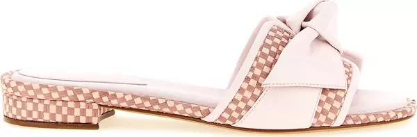 Multicolor Cowhide Slides