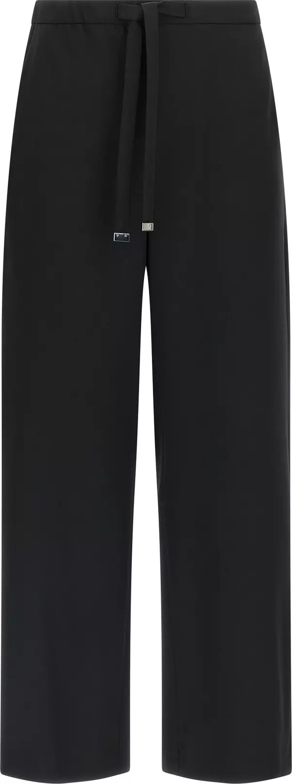 Black Virgin Wool Joggers (Workout Pants)