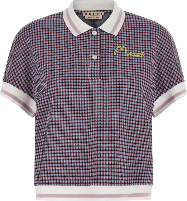 Multicolor Viscose Polo Shirt