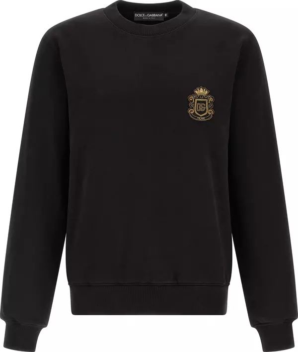 Black Cotton Sweatshirt