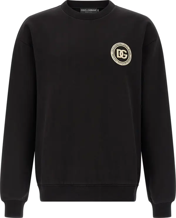 Black Cotton Sweatshirt