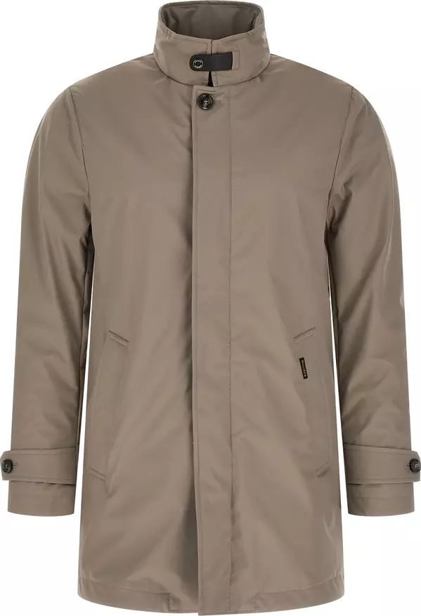 Gray Polyester Shell Jacket