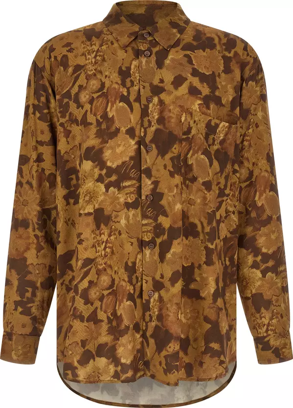 Brown Viscose Blouse