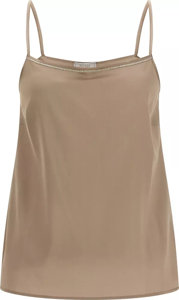Brown Silk Blouse